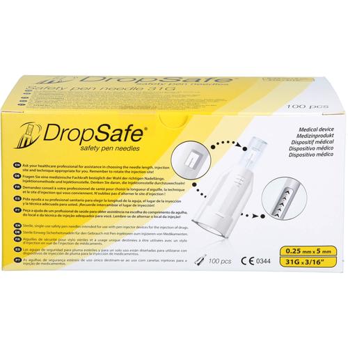 Sicherheits-Pen-Nadeln Dropsafe 31G X 5Mm 100 St Acti Medi bei onfy.de kaufen 17848591