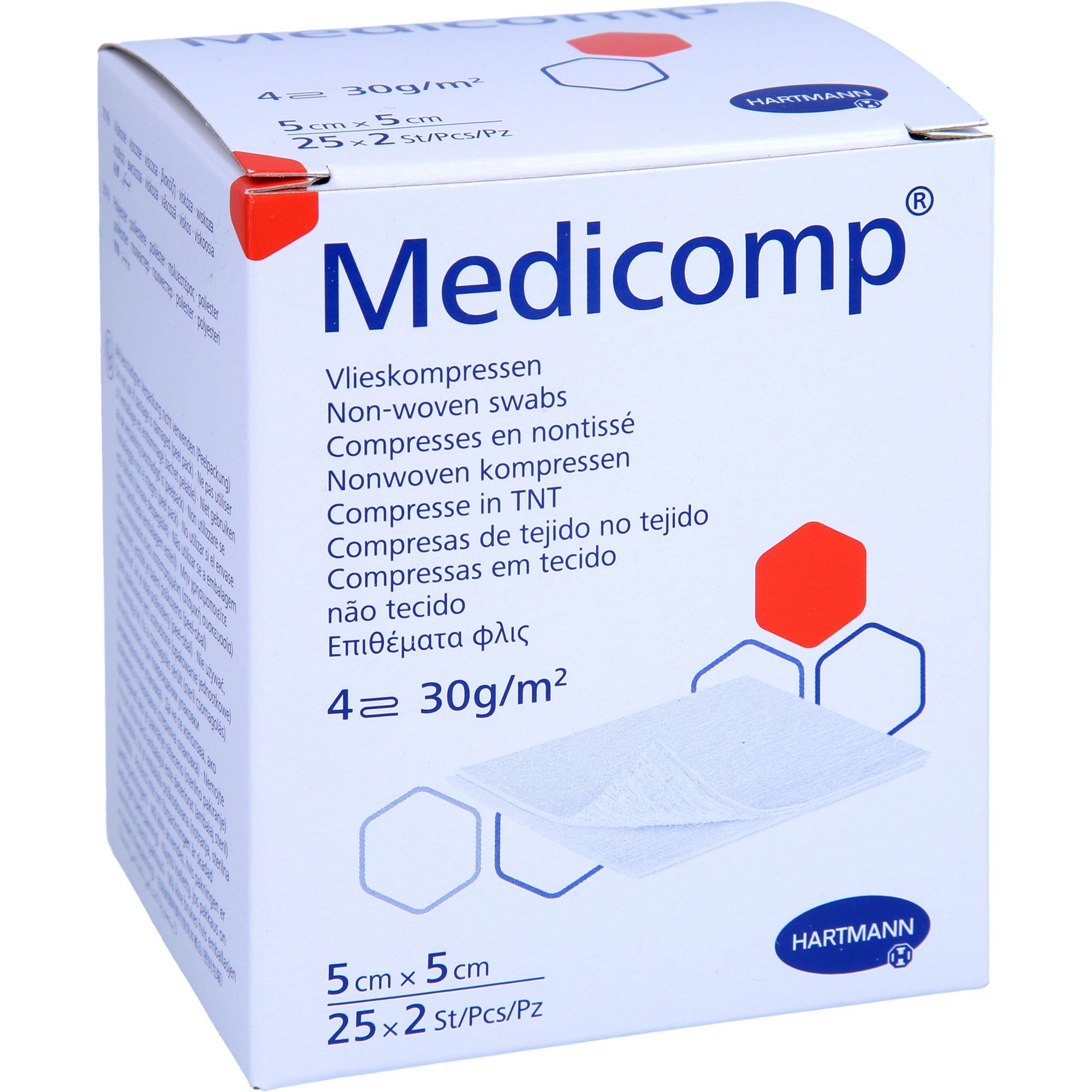 Medicomp Kompressen 5x5 cm Steril 25x2 St 1001 Artikel Medical bei onfy.de kaufen 12593979