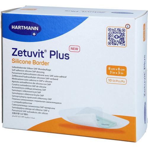 Zetuvit Plus Silicone Border 8x8 cm 10 St 1001 Artikel Medical bei onfy.de kaufen 19203527