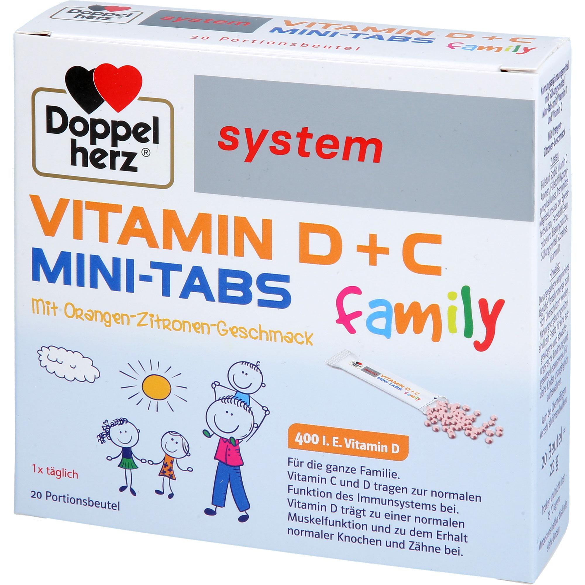 Doppelherz Vitamin D + C Mini-Tabs Family System 20 St Queisser Pharma bei onfy.de kaufen 19406785