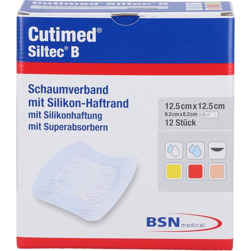 Cutimed Siltec B Schaumverb. 12.5x12.5 cm M.haftr. 12 St B2B Medical bei onfy.de kaufen 17992394