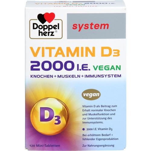 Doppelherz Vitamin D3 2000 I.e Vegan System 120 St Queisser Pharma bei onfy.de kaufen 19903383
