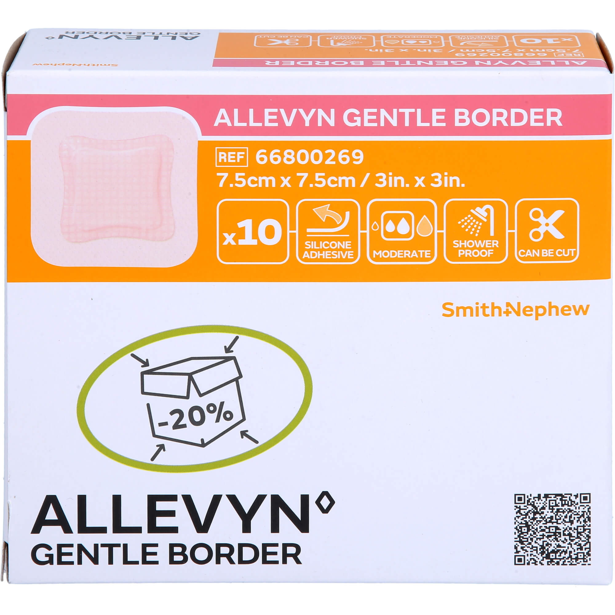 Allevyn Gentle Border 7.5x7.5 cm Schaumverb. null