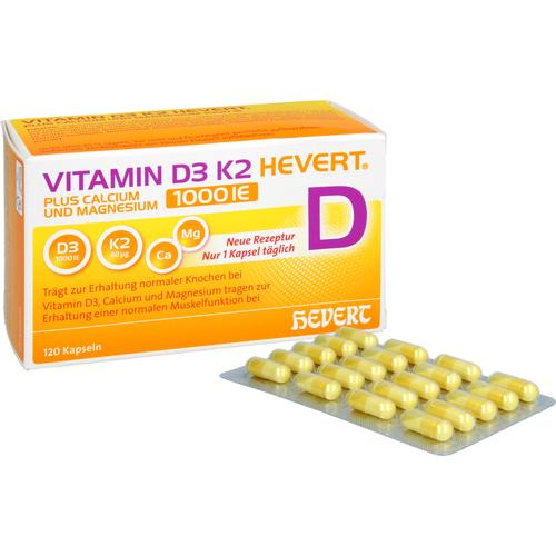 Vitamin D3 K2 Hevert+calcium und Magnesium 1000 Ie 120 St Hevert-Arzneimittel bei onfy.de kaufen 19295676