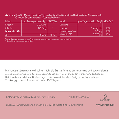 Puresgp Kreatin 360 g PharmaSGP bei onfy.de kaufen 20330254