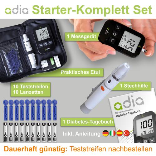 Adia Blutzuckermessgerät Set mg/Dl 1 St diabetikerbedarf db bei onfy.de kaufen 11110430