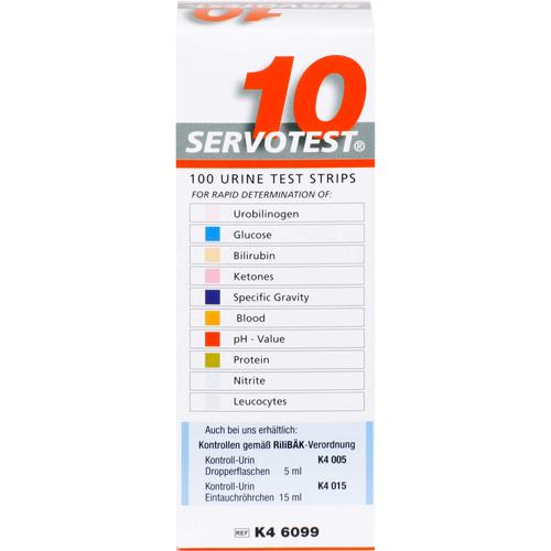 Servo 10 Teststreifen 100 St Diaprax bei onfy.de kaufen 00350071
