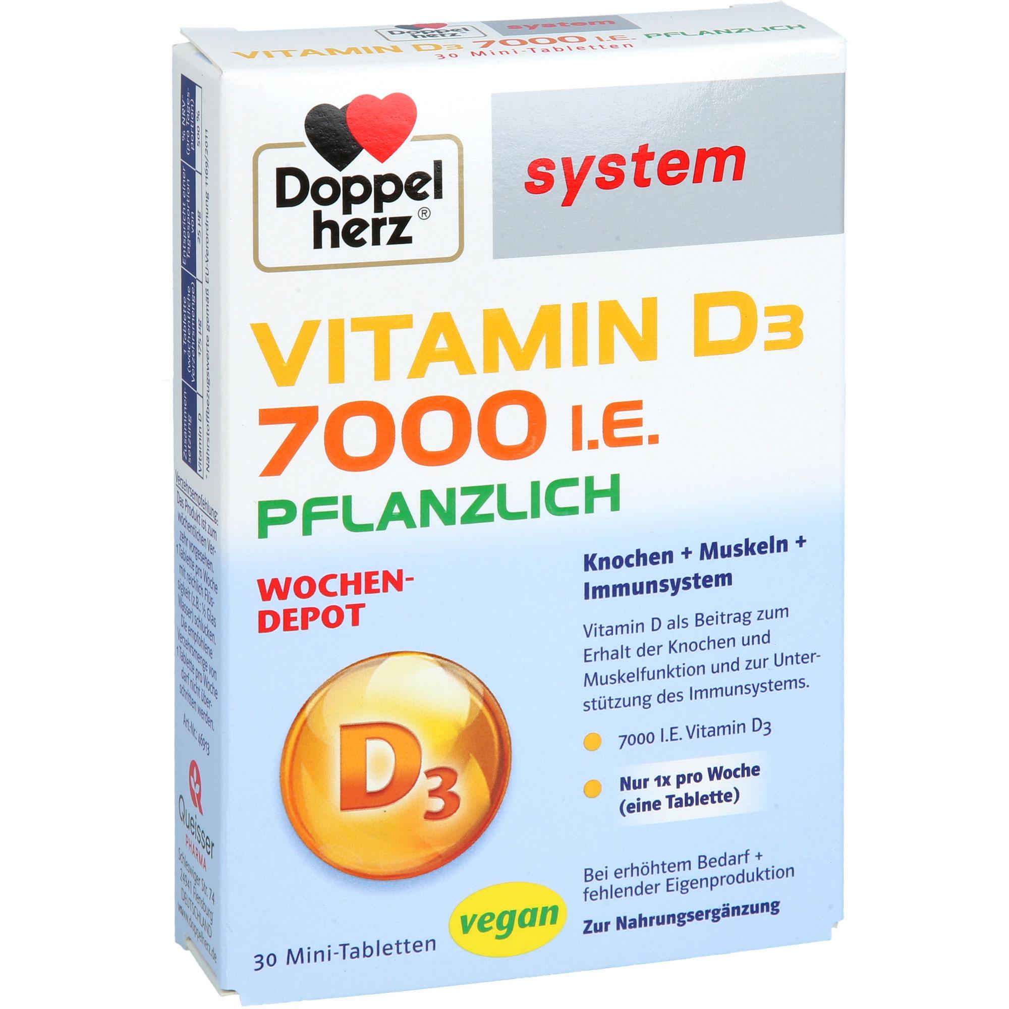 Doppelherz Vitamin D3 7000 I.e. Pflanzlich System 30 St Queisser Pharma bei onfy.de kaufen 19413093