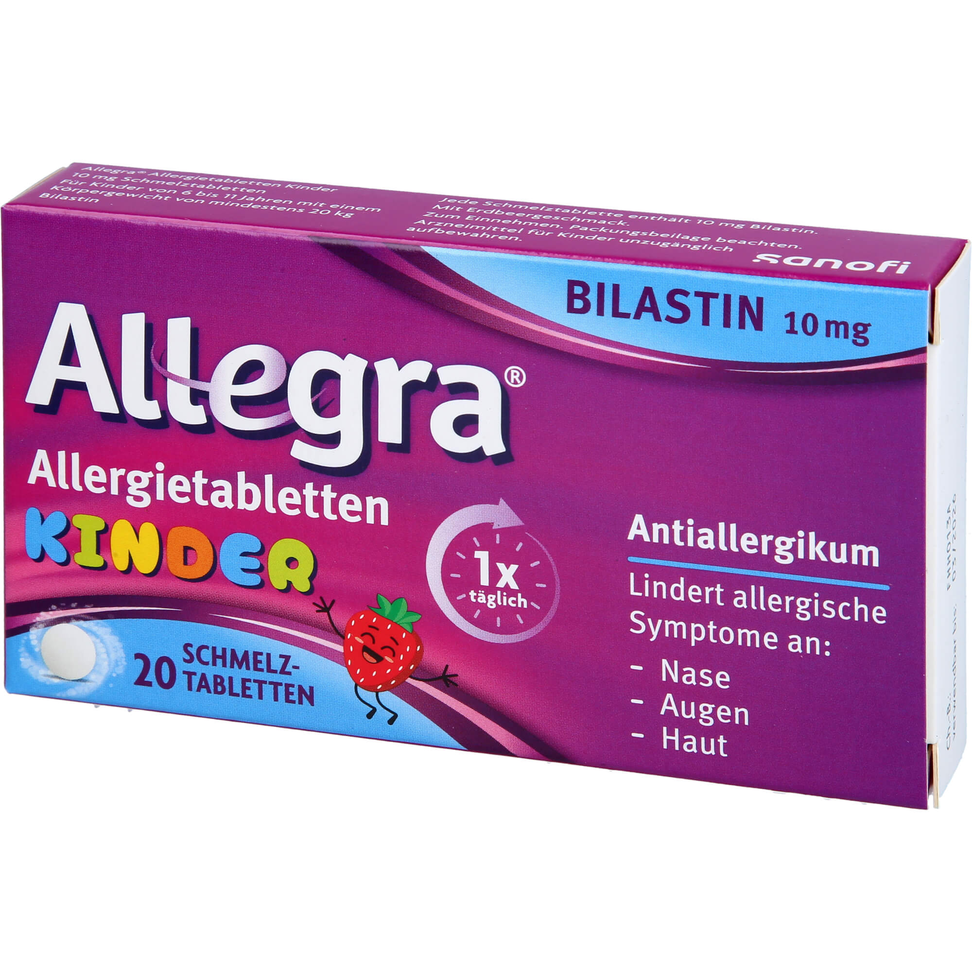 Allegra Allergietabletten Kinder 10 mg Schmelztabl 20 St A. Nattermann & Cie bei onfy.de kaufen 18878884