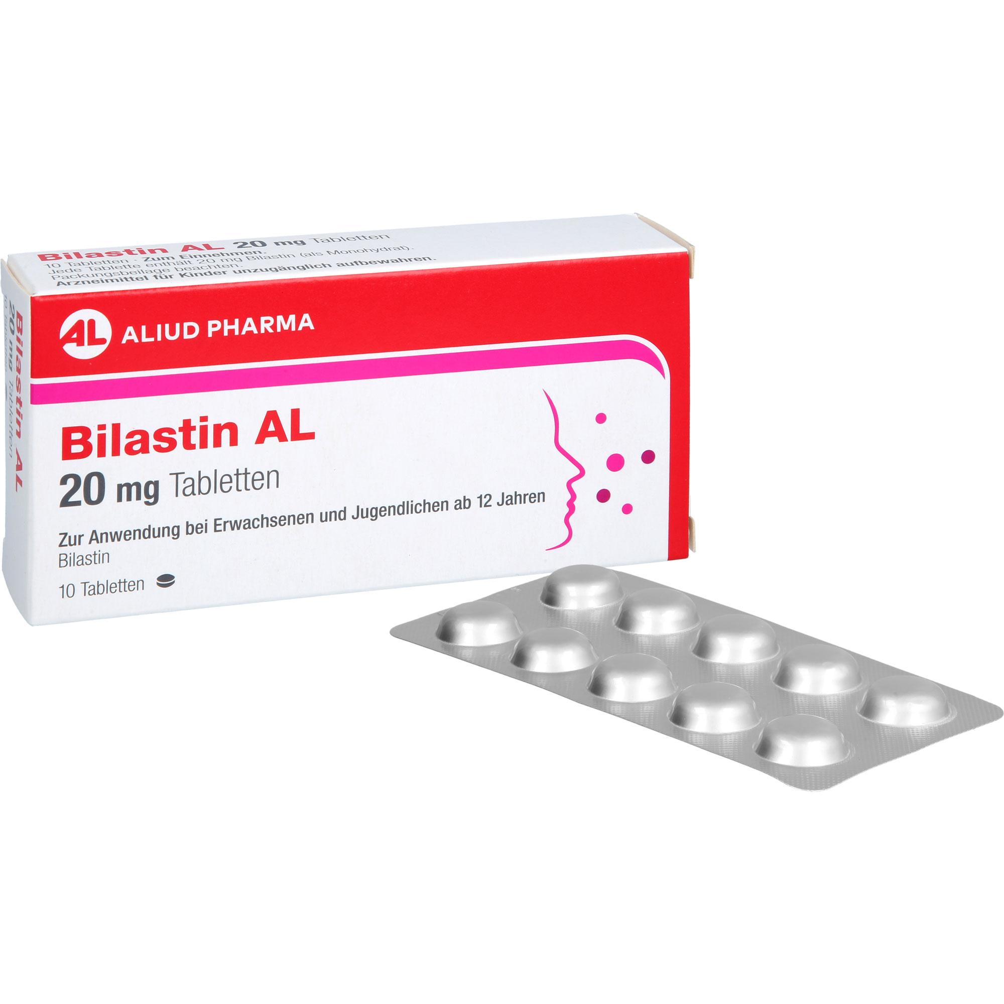 Bilastin Al 20 mg Tabletten 10 St ALIUD Pharma bei onfy.de kaufen 19752889
