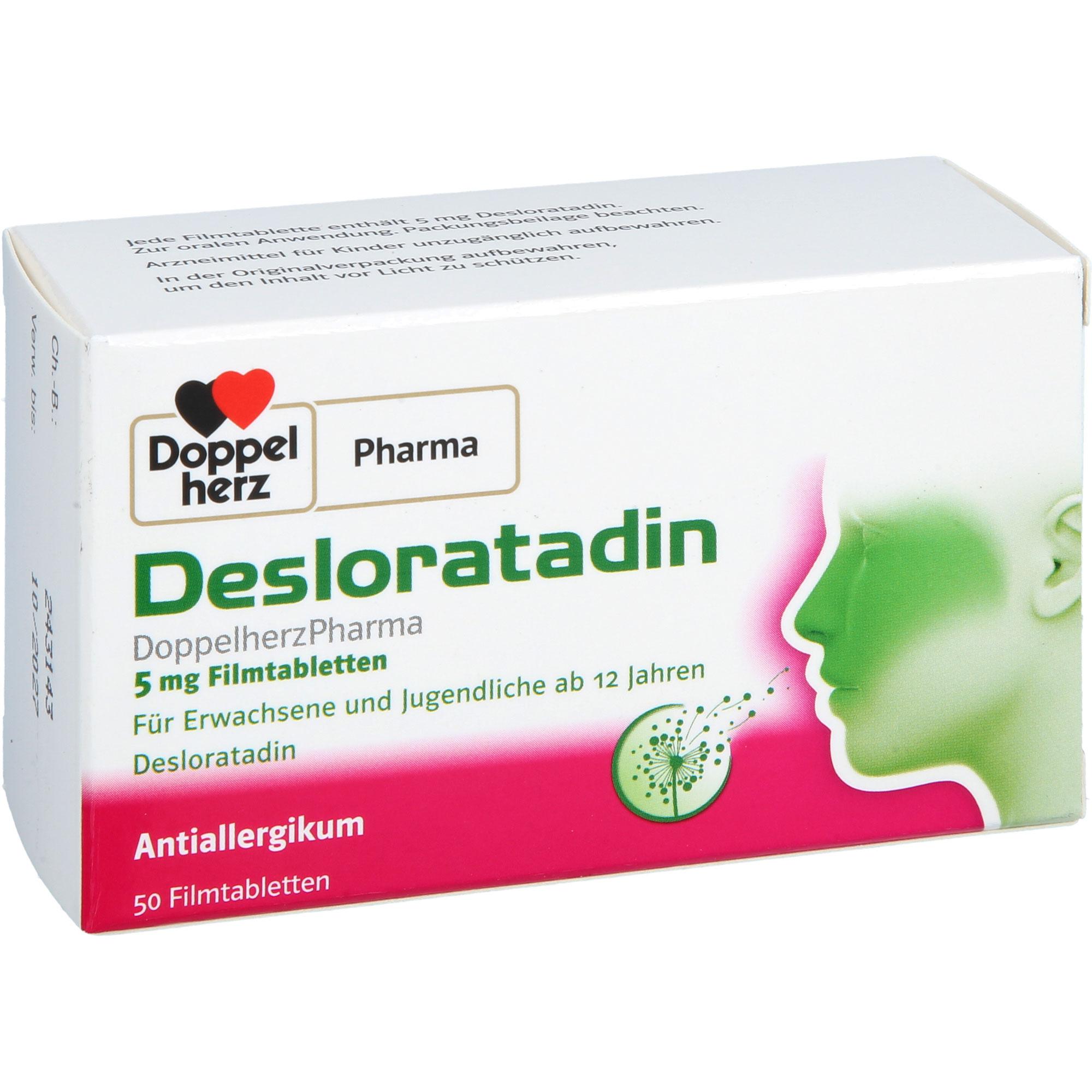Desloratadin Doppelherzpharma 5 mg 50 St Queisser Pharma bei onfy.de kaufen 18677217