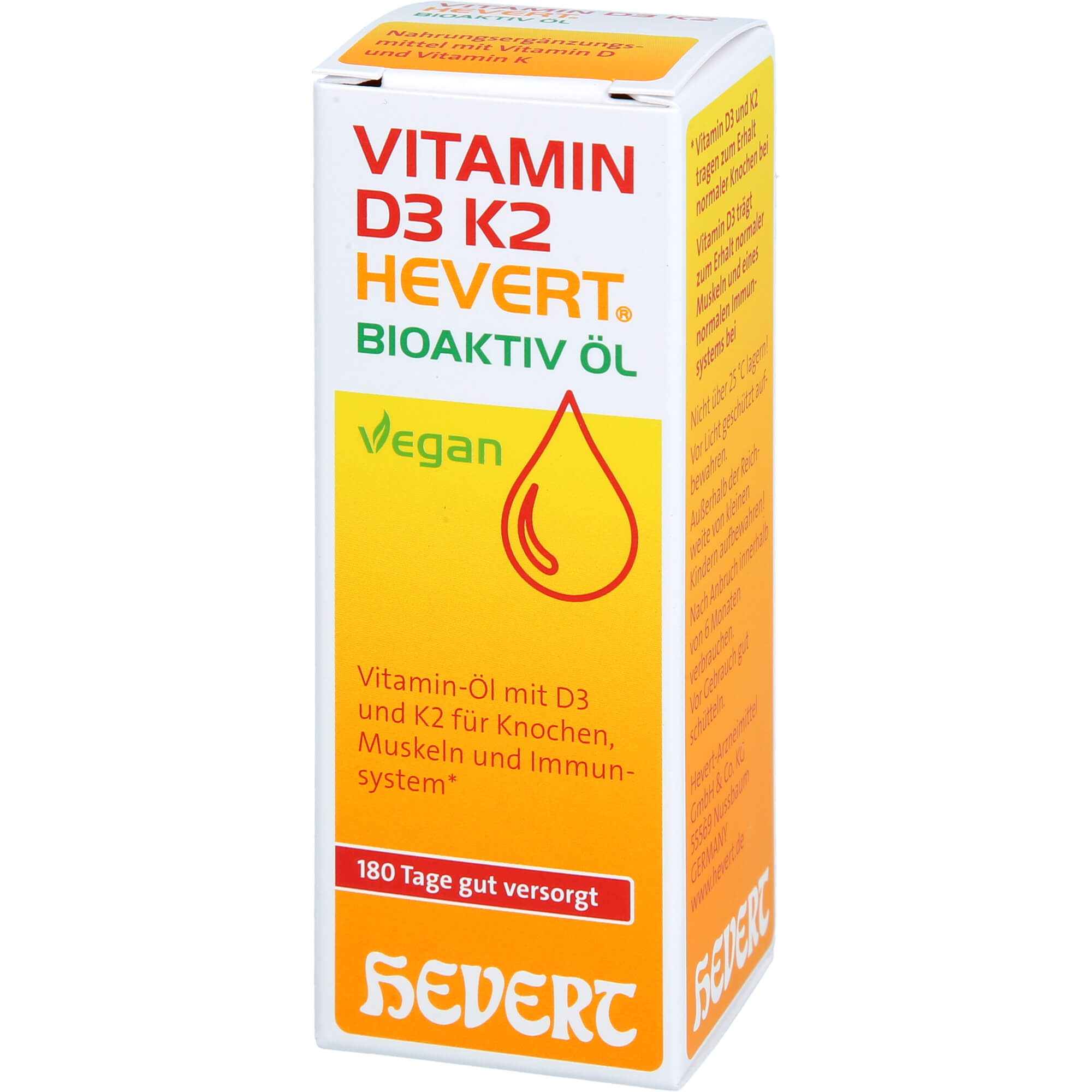 Vitamin D3 K2 Hevert Bioaktiv Öl 20 ml Hevert-Arzneimittel bei onfy.de kaufen 19264351