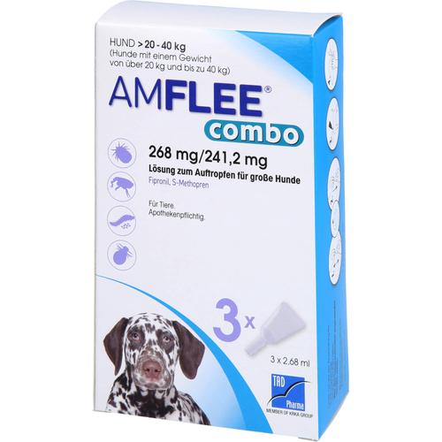 Amflee Combo Hund 20-40kg 3 St Tad Pharma Gmbh bei onfy.de kaufen 13921701