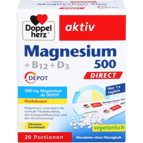 Doppelherz Magnesium 500 + B12 + D3 Depot Direct 20 St Queisser Pharma bei onfy.de kaufen 19397135