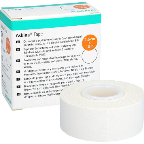 Askina Tape 10mx2.5cm Weiss Unelast Tapepflaster 1 St B. Braun Melsungen bei onfy.de kaufen 07269544
