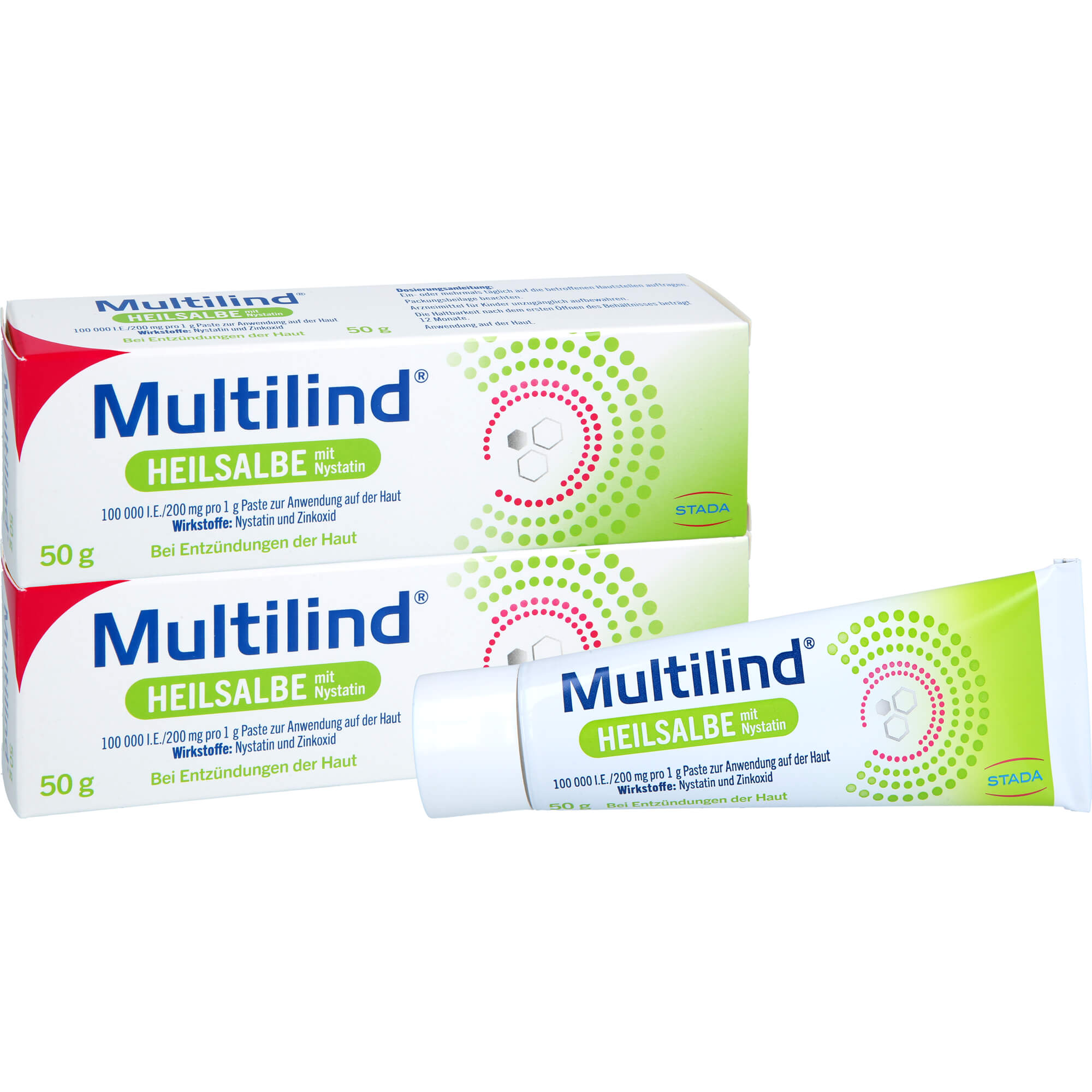 Multilind Heilsalbe mit Nystatin U. Zinkoxid 2x50 g STADA Consumer Health Deutschland bei onfy.de kaufen 19373689