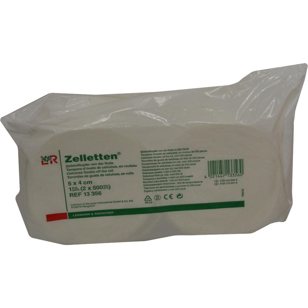 Zelletten Tupfer 5x4cm Rollen null