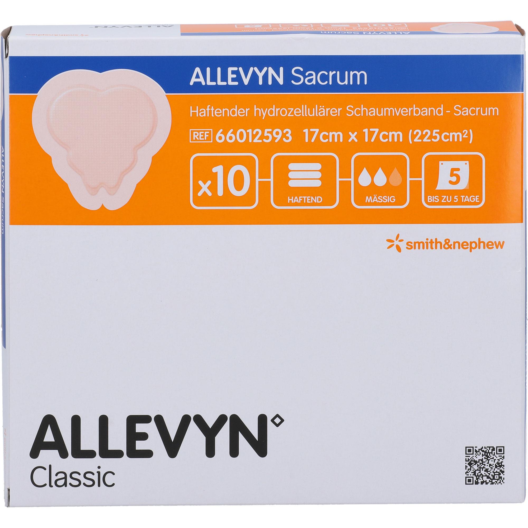 Allevyn Sacrum Klein 17x17 cm Wundverband Haftend null