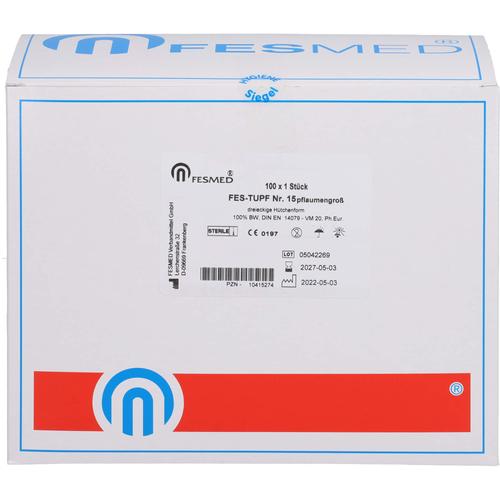Mulltupfer Fes-Tupf Nr.15 Pflaumengroß Steril 100x1 St FESMED Verbandmittel bei onfy.de kaufen 10415274
