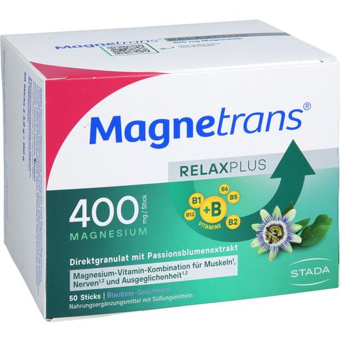 Magnetrans Relax+ 400 mg Granulat Sticks Blaubeere 50 St STADA Consumer Health Deutschland bei onfy.de kaufen 19203740
