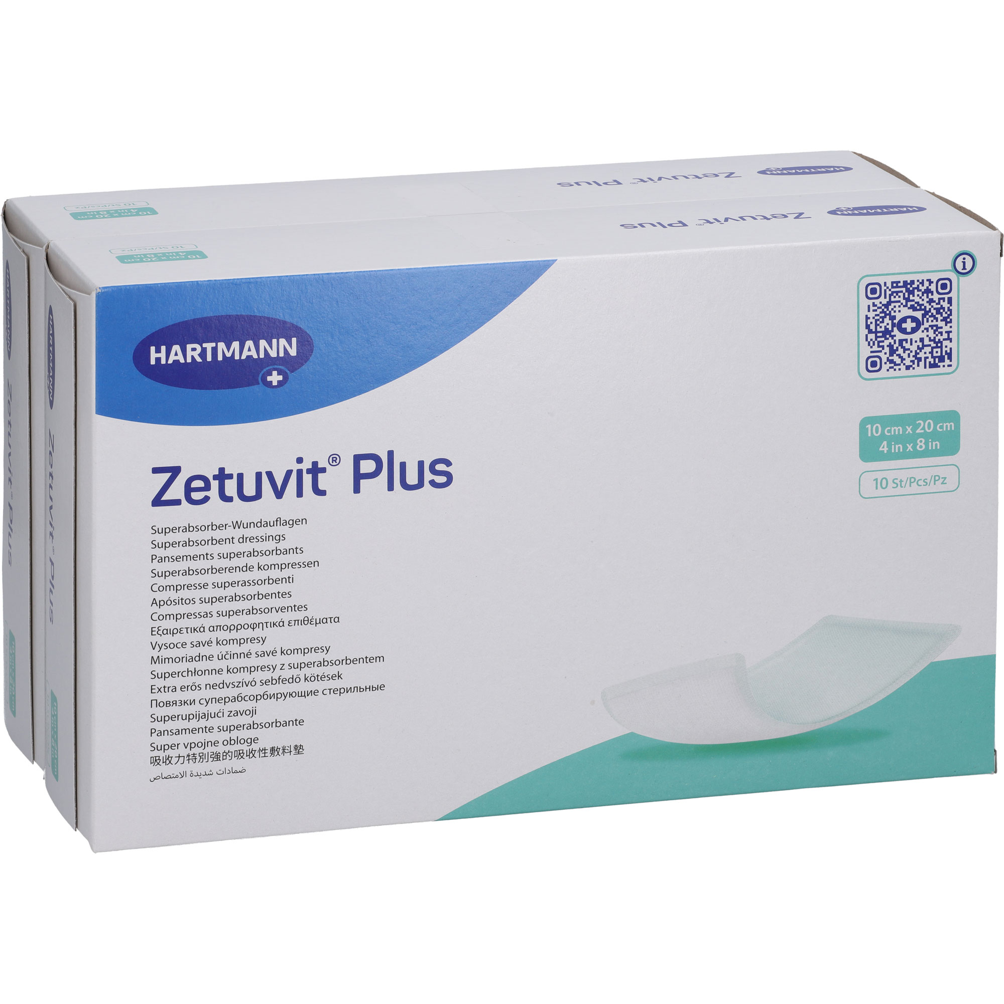 Zetuvit Plus Extrastarke Saugkompr.steril 10x20 cm 20 St adequapharm bei onfy.de kaufen 20294558