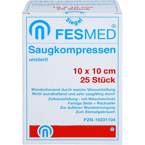Saugkompresse Unsteril Fesmed 10x10 cm 25 St FESMED Verbandmittel bei onfy.de kaufen 19231104