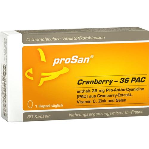 Prosan Cranberry 36 Pac 30 St proSan pharmazeutische Vertriebs bei onfy.de kaufen 01988611