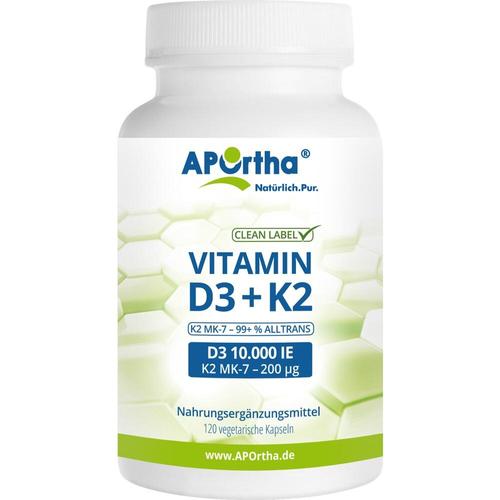D3 10.000 Ie + K2 Mk-7 200 Ug Vegetarisch 120 St APOrtha Deutschland bei onfy.de kaufen 16778049