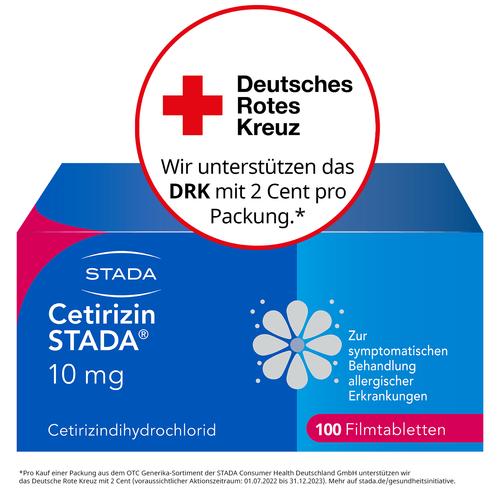 Cetirizin Stada 10mg Filmtabletten 100 St STADA Consumer Health Deutschland bei onfy.de kaufen 02246627