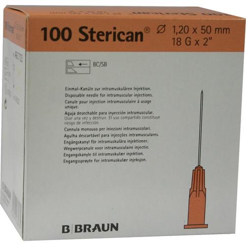 Sterican 18Gx2 Kanülen 1.2x50Mm 100 St B. Braun Melsungen bei onfy.de kaufen 07463223