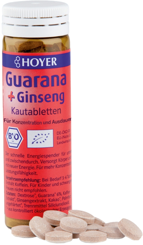Hoyer Guarana & Ginseng Kautabletten