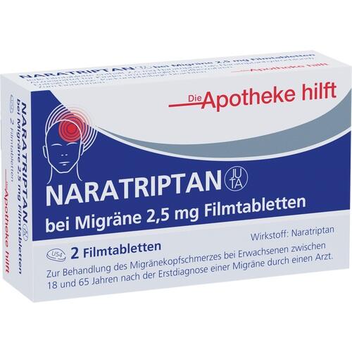 Naratriptan Juta bei Migräne 2.5 mg Filmtabletten 2 St NOWEDA Apothekergenossenschaft eG bei onfy.de kaufen 18275080