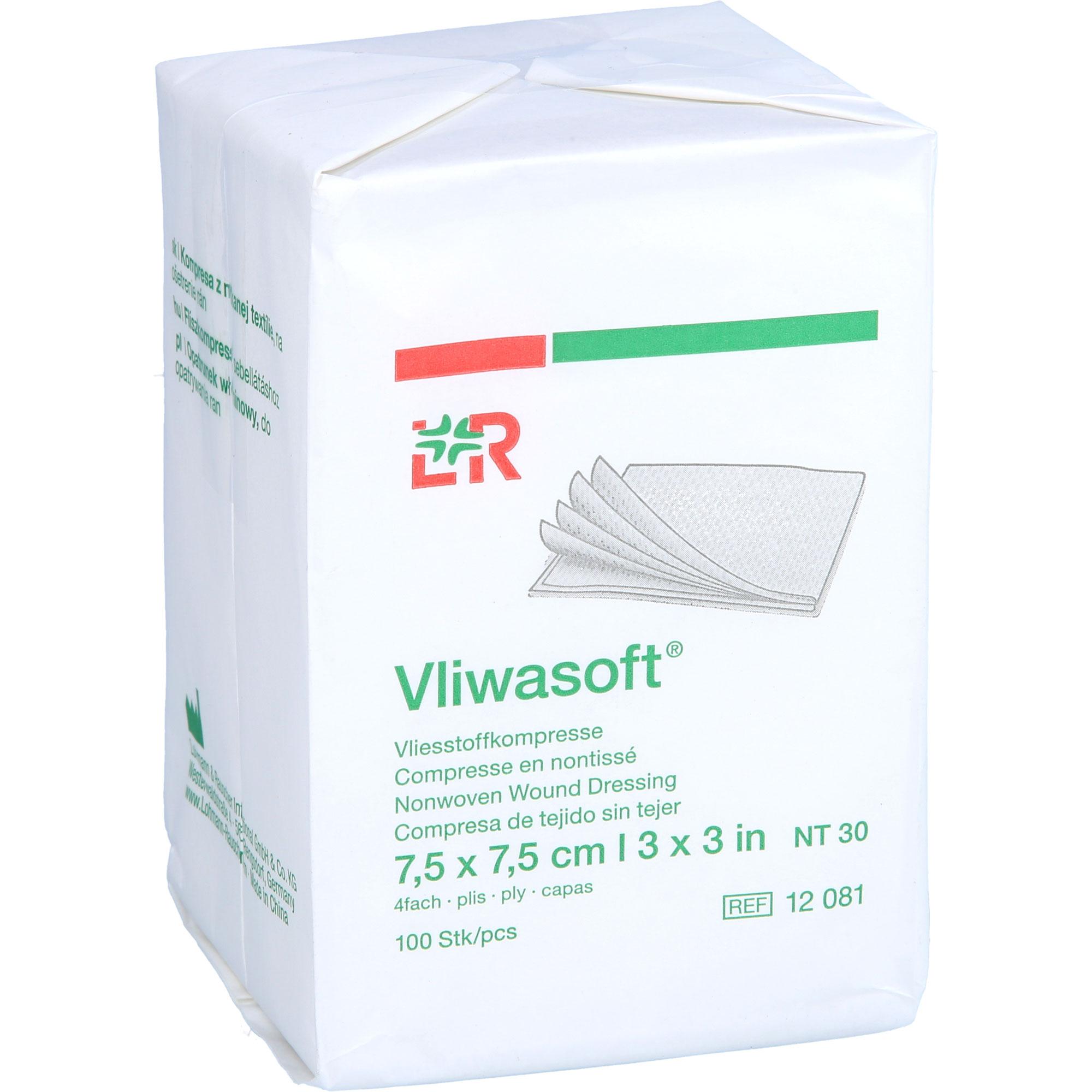 Vliwasoft Vlieskompressen Unsteril 7.5x7.5 cm 4L. 100 St Crosp Medical bei onfy.de kaufen 19377196