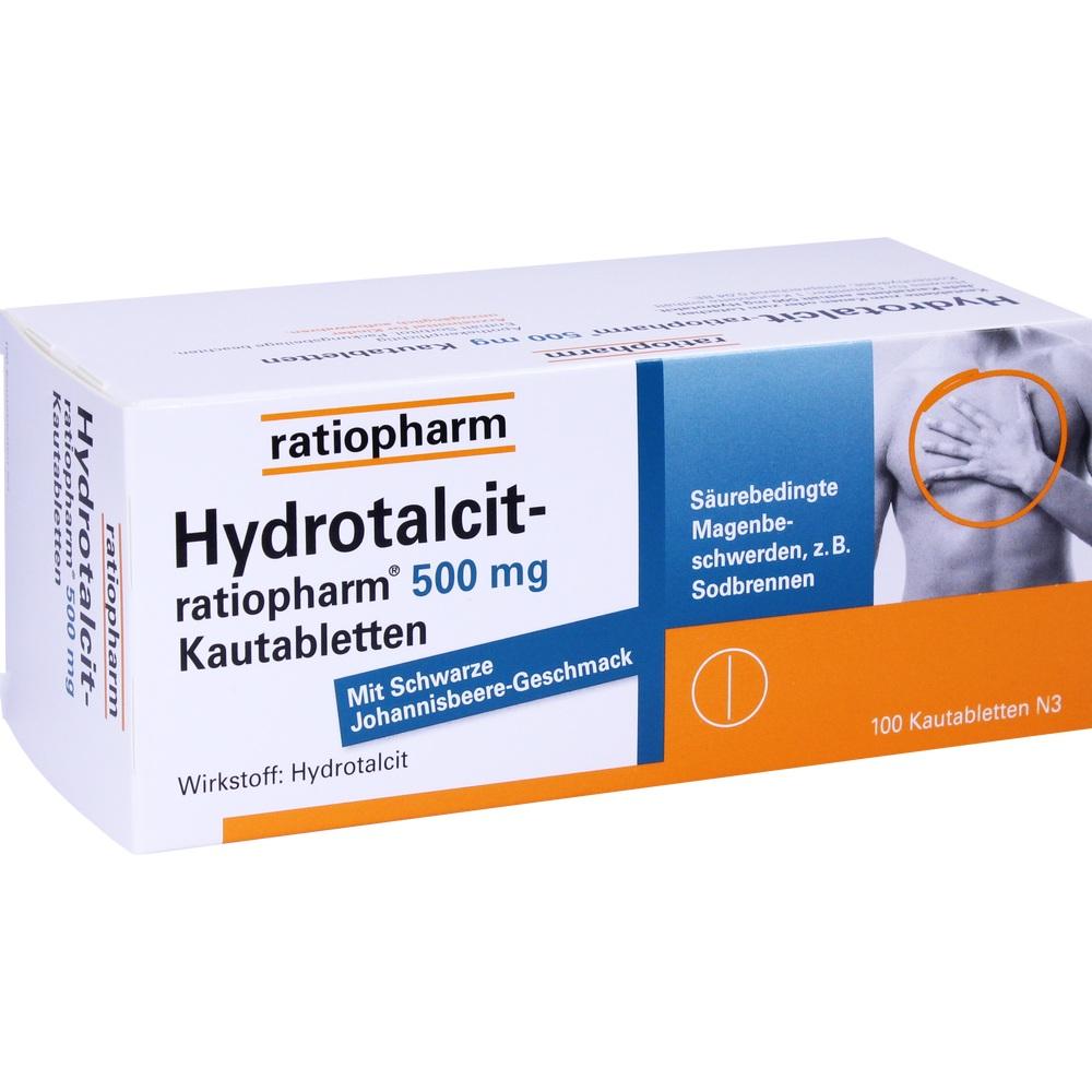 Hydrotalcit-Ratiopharm 500mg Kautabletten null