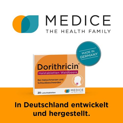 Dorithricin Halstabletten Waldbeere bei Halsschmerzen 20 St MEDICE Arzneimittel Pütter bei onfy.de kaufen 10078411