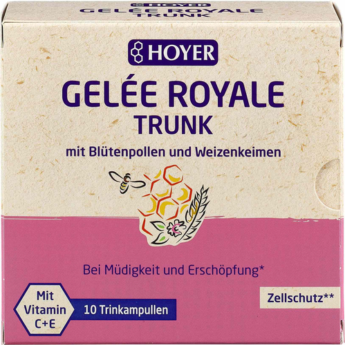 Hoyer Gelee Royale+blütenpollen+weizenkeime 10x10 ml HOYER bei onfy.de kaufen 02002753