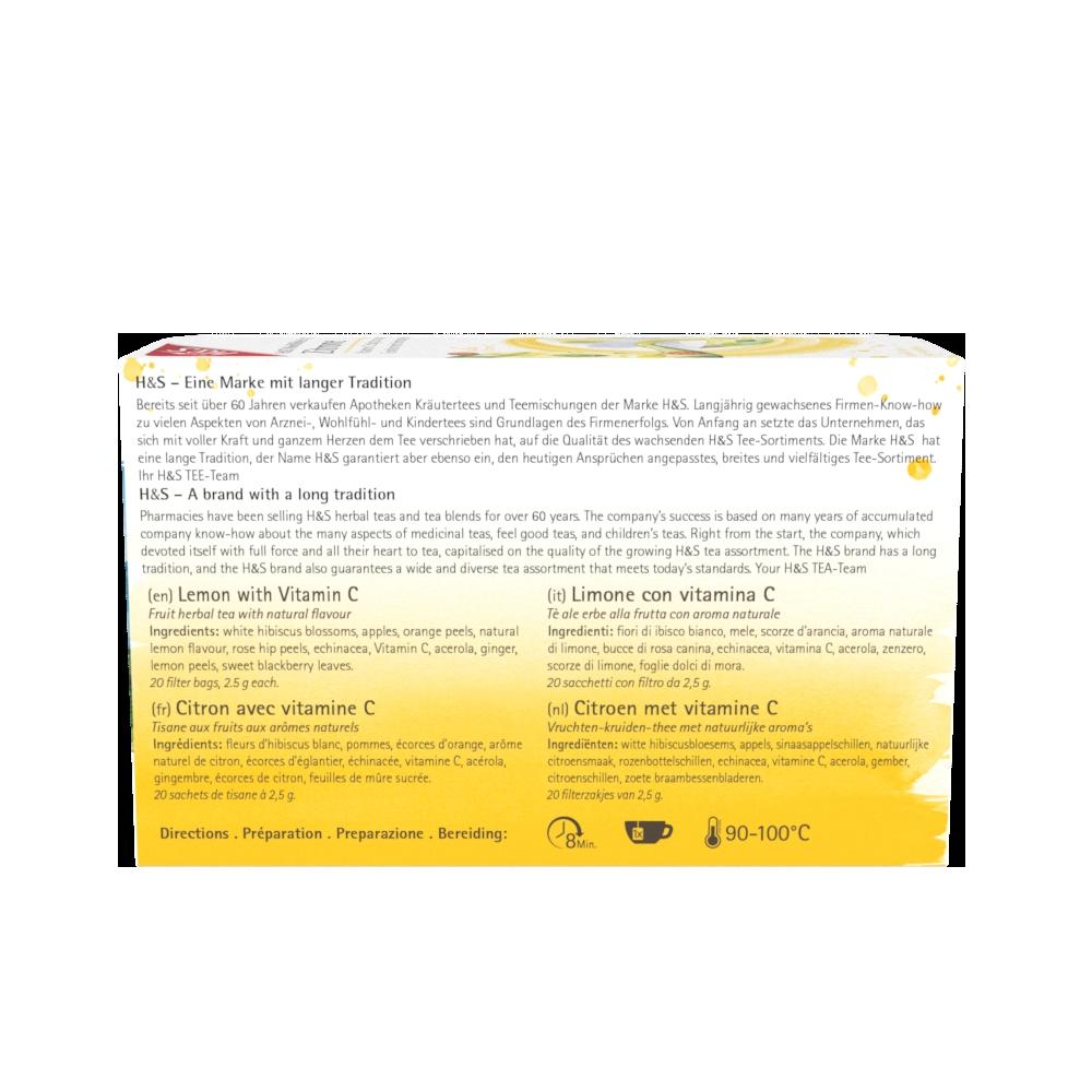 H&S Zitrone mit Vitamin C 20x2.5 g H&S Tee - Gesellschaft bei onfy.de kaufen 17454320