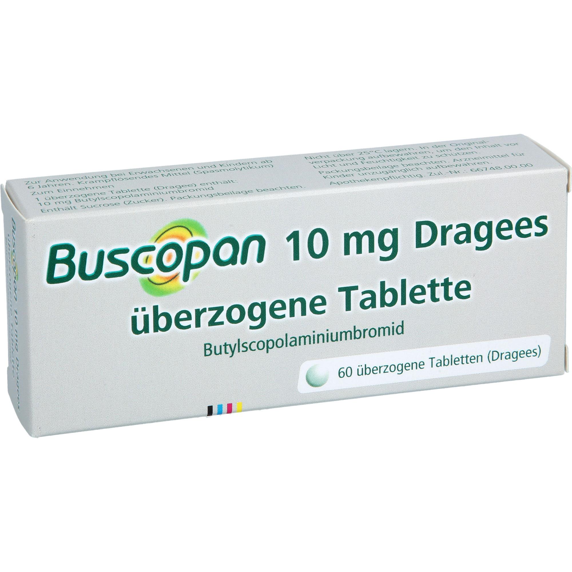 Buscopan 10 mg Dragees 60 St EurimPharm Arzneimittel bei onfy.de kaufen 19787959