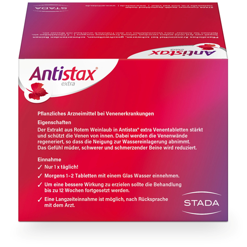 Antistax Extra Venentabletten 360 mg Filmtabletten 180 St STADA Consumer Health Deutschland bei onfy.de kaufen 16156023