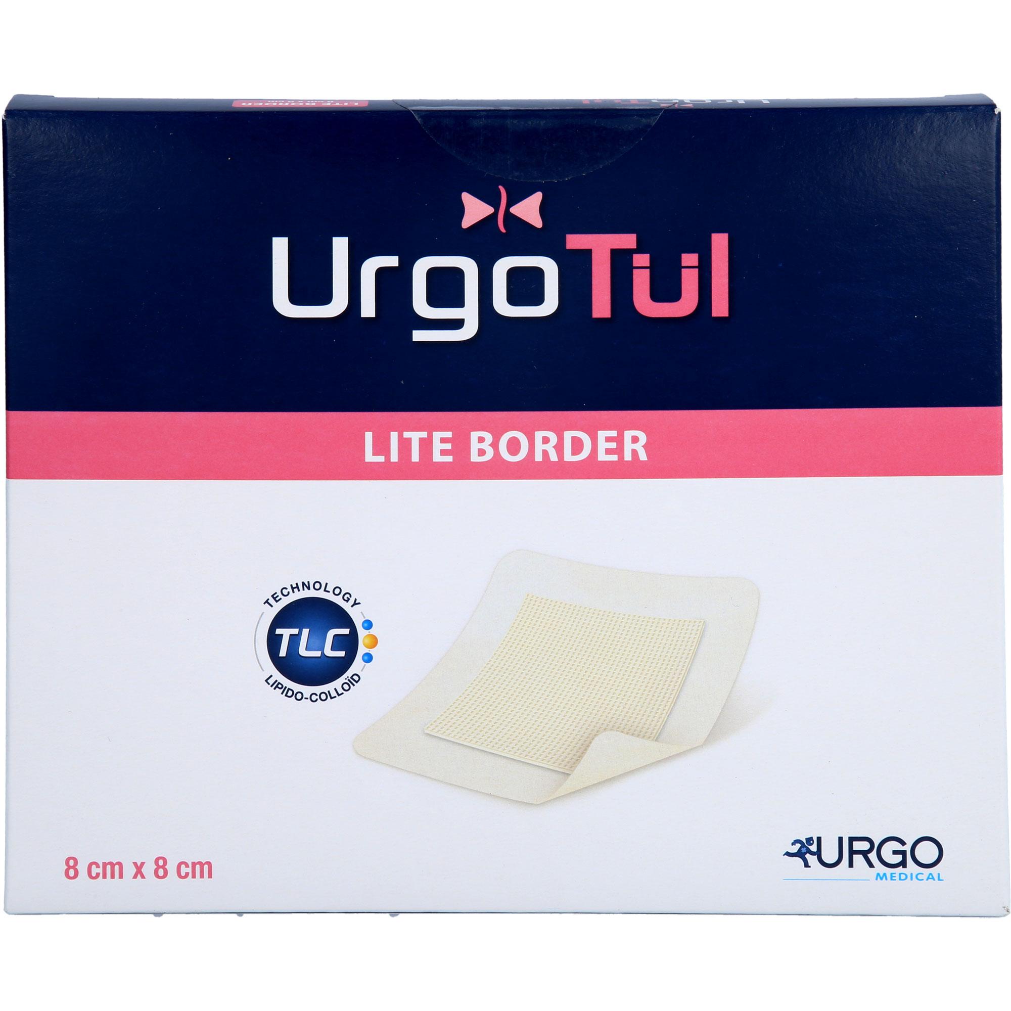 Urgotül Lite Border 8x8 cm Verband null