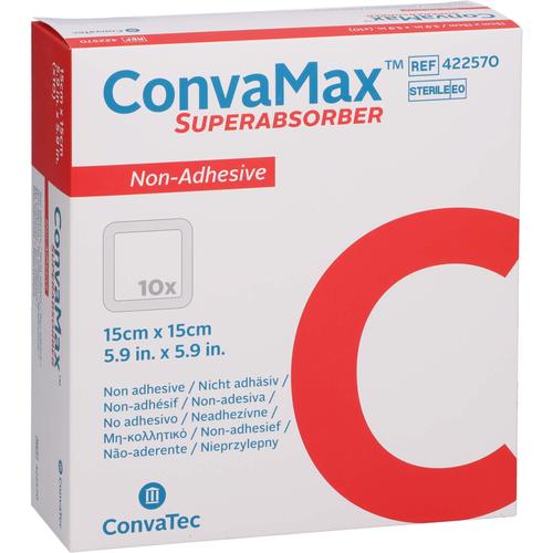 Convamax Superabsorber Nicht Adhäsiv 15x15 cm 10 St EurimPharm Arzneimittel bei onfy.de kaufen 19261252
