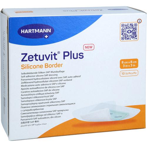 Zetuvit Plus Silicone Border 8x8 cm 10 St 1001 Artikel Medical bei onfy.de kaufen 19203527