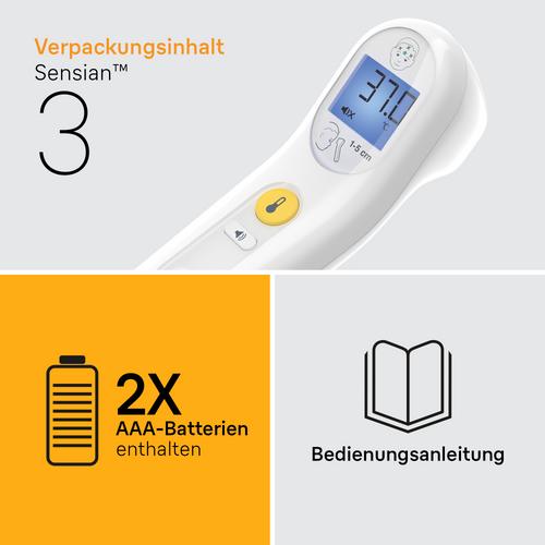 Braun Sensian 3 Kontaktloses Thermometer 1 St KAZ Europe SA bei onfy.de kaufen 16851266