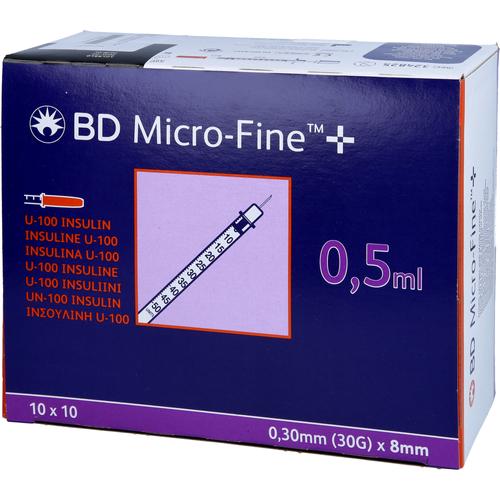 Bd Micro Fine+ Insulinspr.0.5 ml U100 0.3x8 Mm 100x0.5 ml EurimPharm Arzneimittel bei onfy.de kaufen 18116482
