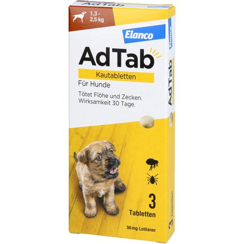 Adtab 56mg Hund 1.3-2.5kg 3 St Elanco Deutschland Gmbh bei onfy.de kaufen 18752634