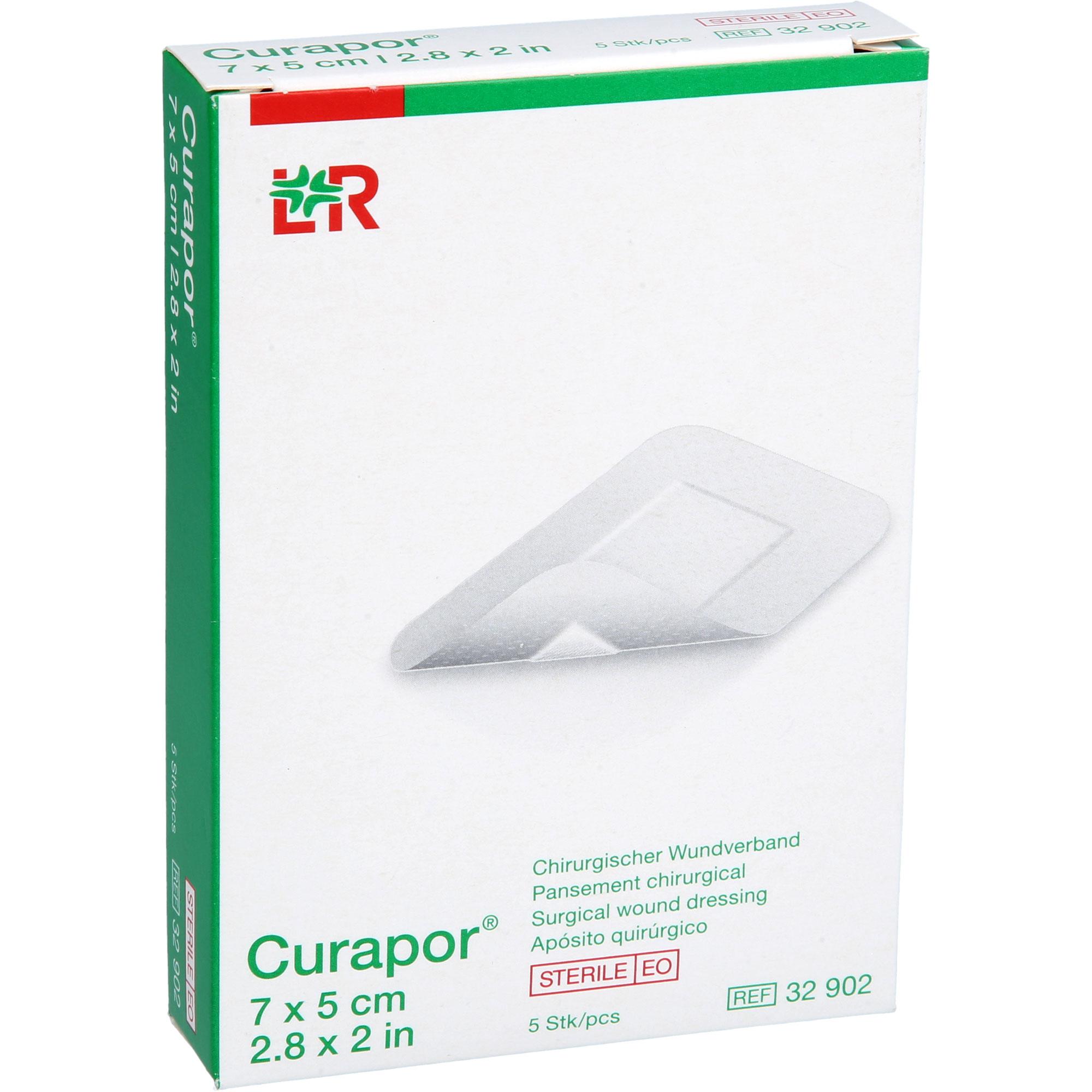 Curapor Wundverband Steril Chirurgisch 5x7 cm 5 St EurimPharm Arzneimittel bei onfy.de kaufen 19689406