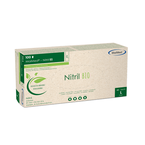 Maimed-Nitril Bio Gr. L Unsteril Puderfrei 100 St MaiMed bei onfy.de kaufen 18446021