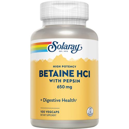 Betain Hcl 650 mg + Pepsin Solaray 100 St Supplementa bei onfy.de kaufen 18226762
