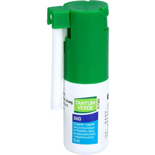Tantum Verde Duo 1.5mg/Ml+5mg/ml Spr Mundhöhle Lsg 15 ml Angelini Pharma Deutschland bei onfy.de kaufen 19631861
