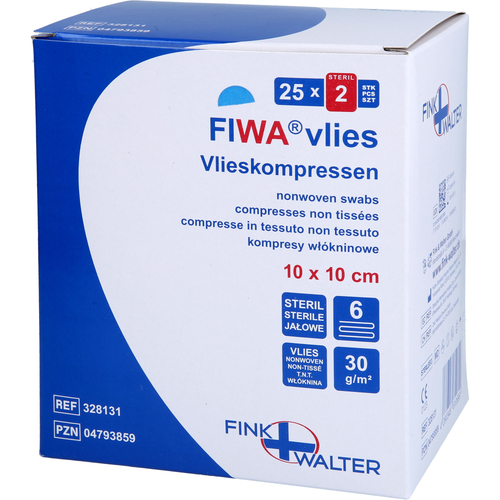 Vlieskompressen Steril 10x10cm 6-Fach 25x2 St Fink & Walter bei onfy.de kaufen 04793859